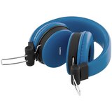 Streetz H300 Slušalice s mikrofonom, sklopive, 3,5 mm priključak, 1 tipka daljinski, 1,5 m, plave | shoptok.hr