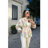 Laluvia Colorful Original Model Special Design Seasonal Trench Coat with Detachable Sleeves