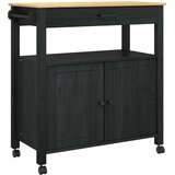  Kuhinjski kolica MONZA Crna 84 x 40 x 88,5 cm | shoptok.hr