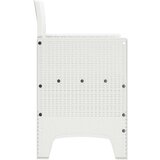  Vrtna Stolica Set od 4 Bijela Poli Ratan Standard Sklopiva | shoptok.hr