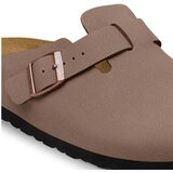 Birkenstock Boston Syn 2.0 Birko-Flor Nubuk Sandali mocca Slike