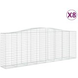  Lučne gabionske košare 8 kom 400x50x140/160cm pocinčano željezo | shoptok.hr