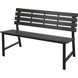 ProGarden Portals vrtna klupa za dve osebe 125 × 60 × 81 cm – metal in Polywood | Shoptok.si