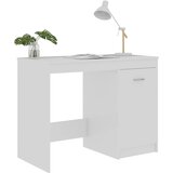  Radni stol visoki sjaj bijeli 100x50x76 cm konstruirano drvo | shoptok.hr
