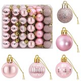  Set božićnih kuglica 150 kom. Ružičasta 3 cm Polistiren - Ružičasta | shoptok.hr