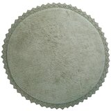Nattiot Zeleni periv/ručno rađen pamučan okrugao tepih ø 110 cm Perla Olive – Cijene