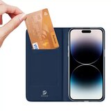 Dux ducis Skin Pro – Gladka usnjena torbica za Apple iPhone 15 modra | Shoptok.si
