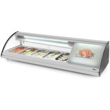 ARKTIC Sushi display 5x GN 1/3, 230V/160W, 1307x445x(H)327mm | Eponuda.com
