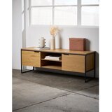 Unique Furniture TV omarica v hrastovem dekorju v naravni barvi 155x55x45 cm Cesura – | Shoptok.si