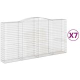  Lučne gabionske košare 7 kom 400x50x200/220cm pocinčano željezo | shoptok.hr