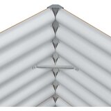  Vrtna visoka greda 195 x 100 x 68 cm Cinkana jeklena, (5000287690) | Shoptok.si
