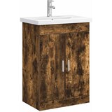 vidaXL Komplet pohištva za kopalnico Dimljen hrast 61 x 40 x 84,5 cm, (5000245718) | Shoptok.si