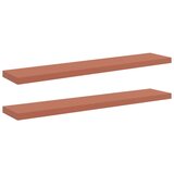  Stenska polica 2 pcs Rdeča 120 x 23,5 x 4 cm Konstruiran les, (5000201509) | Shoptok.si