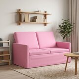  Kauč za dvoje Ružičasta 130 x 81 x 82 cm Tkanina Slike