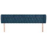  Uzglavlje s ušima tamnoplavo 183x23x78/88 cm baršunasto | shoptok.hr