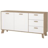 Tvilum Bijela/u prirodnoj boji komoda u dekoru hrasta 147x73x39 cm Ikast – | shoptok.hr