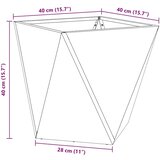  Cvetlično korito Oljčno zelena 40 x 40 x 40 cm Jeklo, (5000207304) | Shoptok.si