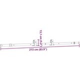 vidaXL Komplet opreme za drsna vrata 213 cm jeklo črne barve | Shoptok.si