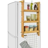 SoBuy viseči regal za shranjevanje na hladilniku v barvi lesa v stilu minimalizma, (20815014) | Shoptok.si