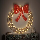  Vijenac s 150 LED svjetlima Topla bijela 121 x 121 x 10 cm PET | Eponuda.com