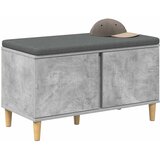  Klupa za hodnik s jastukom Betonsko Siva 80 x 38 x 46 cm | shoptok.hr