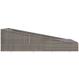 vidaXL Vrtni krevet sivi 110x200 cm od poliratana | shoptok.hr
