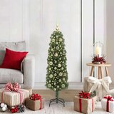 vidaXL Umjetno božićno drvce Zelena 120 cm PVC i čelik i plastika | shoptok.hr