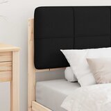  Krevetni okvir s tapiciranim uzglavljem Crna 90 x 200 cm | shoptok.hr