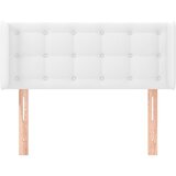  Uzglavlje s ušima bijelo 103x16x78/88 cm od umjetne kože | shoptok.hr