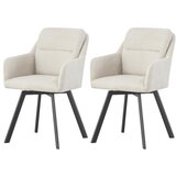 MID.YOU Set Stolov Sophie, Krem Barva, 2 Kos | Shoptok.si