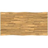  Stol za blagovanje s prirodnim rubom 160 x 80 x 75 cm Bijela | shoptok.hr