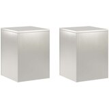  Stalak za biljke 2 pcs Srebrna 30 x 30 x 40 cm Čelik Slike