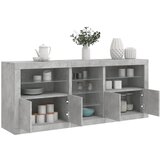 The Living Store Komoda z LED lučkami betonsko siva 162x37x67 cm - Komoda, (21661034) Cene