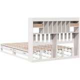 vidaXL Knjižna postelja brez ležišča bela 140x190 cm trdna borovina | Shoptok.si
