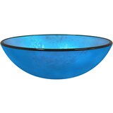 Maison Chic Umivalnik - Kopalna umivalnik - Lavabo kaljeno steklo 42x14 cm moder, (21684721) Cene