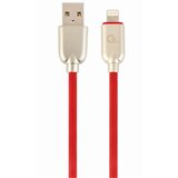Gembird CC-USB2R-AMLM-2M-R Premium gumijasti 8-polni polnilni in podatkovni kabel 2 m rdeč, (5000136468) Cene