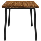  120 x 70 x 75 cm Čvrsto drvo akacije Prirodna i crna Pravokutni - Prirodna i crna 120 x 70 x 75 cm Četvrtasto | shoptok.hr