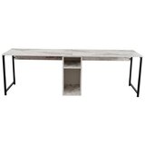 Hanah home twin study desk - freesia freesiablack study desk | ePonuda.com