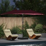  Vrtni suncobran Bordeaux Crvena 385 x 209 x 244 cm Poliester | shoptok.hr