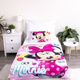Jerry Fabrics Ružičasta pamučna dječja posteljina za dječji krevetić 100x135 cm Minnie "Sweet" – | shoptok.hr
