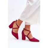 Boto Fashionable Glitter Pumps On Heel Fuchsia Galaxy | Eponuda.ba