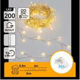 Aigostar LED spoljašnji božićni lanac 200xLED/8 funkcija 3xAA 6,3m IP44 topla bela Cene