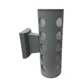 zidna spoljna svetiljka sa 2×GU10 grlom – aluminijum i staklo