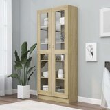  Vitrina boja hrasta sonome 82,5 x 30,5 x 185,5 cm od iverice | shoptok.hr
