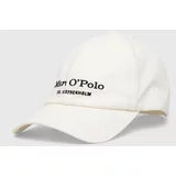 Marc O'Polo Bombažna bejzbolska kapa bela barva