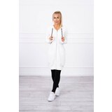 Kesi Haljina s kapuljačom i kapuljačom ecru bela | ePonuda.com