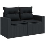  11-dijelni set vrtnih sofa od poliratana s jastucima crni | shoptok.hr