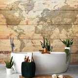  Foto tapeta - Map on Boards 350x256 Vodootporna | shoptok.hr