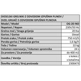 Proair Oljni grelnik OG20-IND (20.000 W, pretok zraka: 750 m3/h, prostornina rezervoarja: 24 l) | Shoptok.si