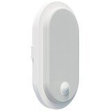  LED spoljašnje zidno svetlo sa senzorom OVAL LED/10W/230V IP65 bela | Eponuda.com
